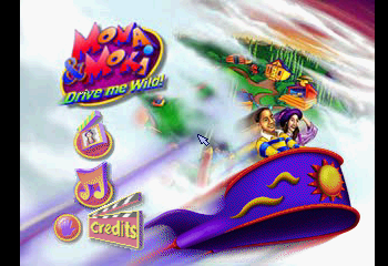 Mona & Moki 1 - Drive Me Wild! Title Screen
